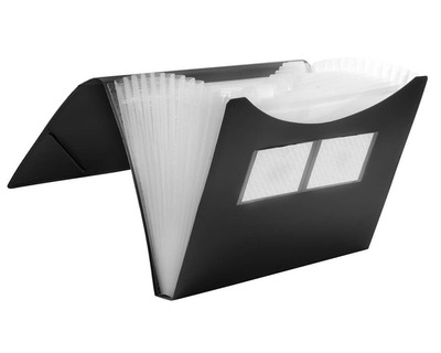 Foldersys Fächermappe A4 schwarz 12 Fächer