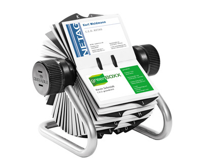 Durable Rollkartei "Visifix" silber