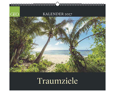 Geo Bildkalender 2027 "Traumziele" 50 x 45 cm 1 Seite = 1 Monat