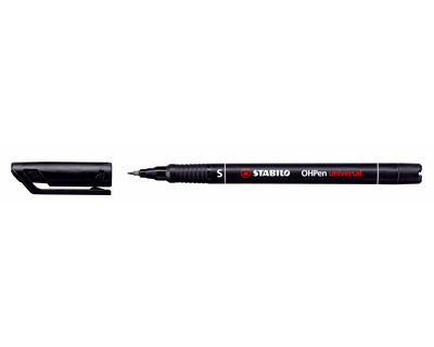 Stabilo Folienschreiber "OHPen" permanent schwarz 0,4 mm (S)