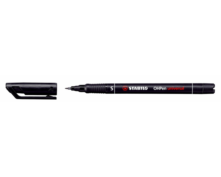 Stabilo Folienschreiber "OHPen" permanent schwarz 0,4 mm (S)
