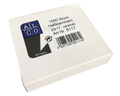 Alco Heftklammern 23/17 verzinkt 1.000St.