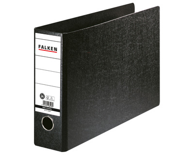 Falken Ordner A4 quer schwarz 80 mm