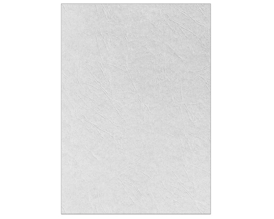 GBC Deckblätter A4 "LeatherGrain", Lederstruktur weiß 250g/m² 100St.