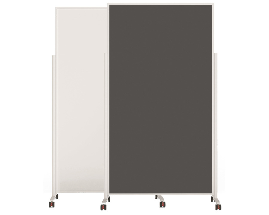 Magnetoplan Multifunktionstafel "VarioPin" grau 100 x 180 cm