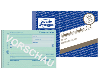 Avery Zweckform Einnahmebeleg A6 50 Blatt
