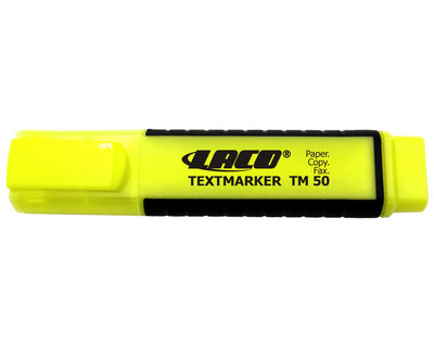 Laco Textmarker "TM50" gelb 1-6 mm