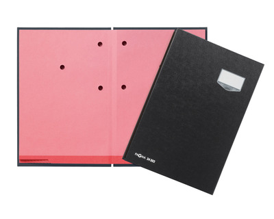 Pagna Unterschriftenmappe A4 "De Luxe" schwarz 20 Fächer