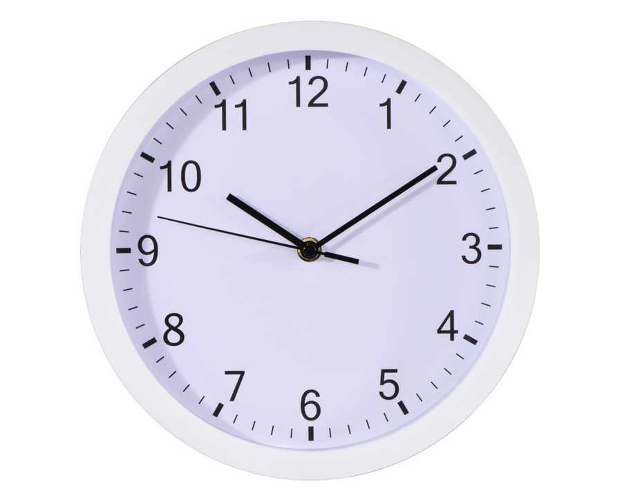 Hama Wanduhr "Elba" weiß Ø25cm