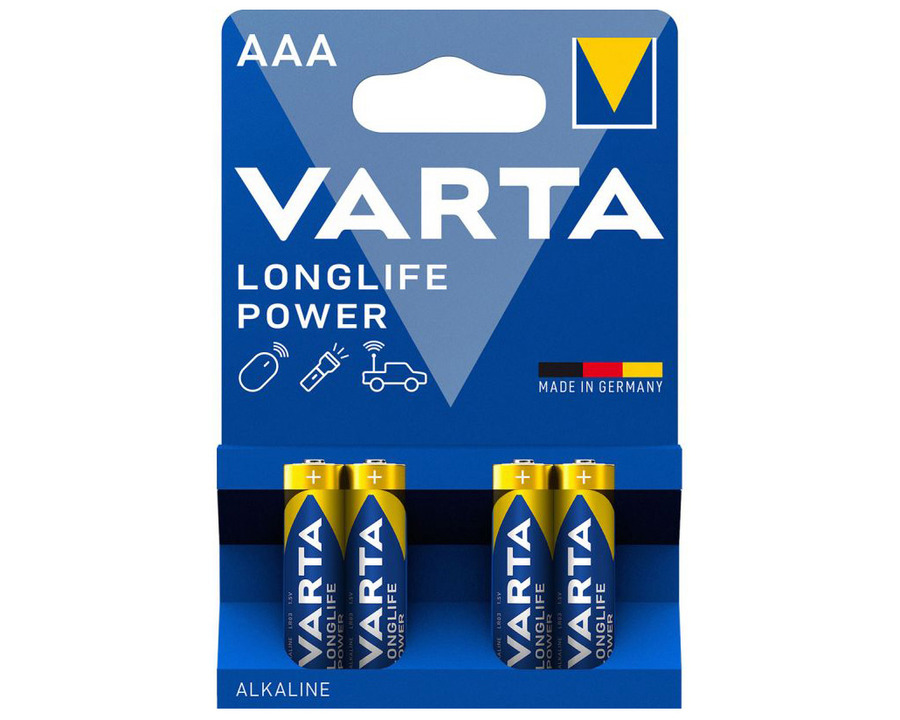 Varta Batterie "Longlife Power" AAA, Micro, LR3 1,5V 1.220mAh 4St.