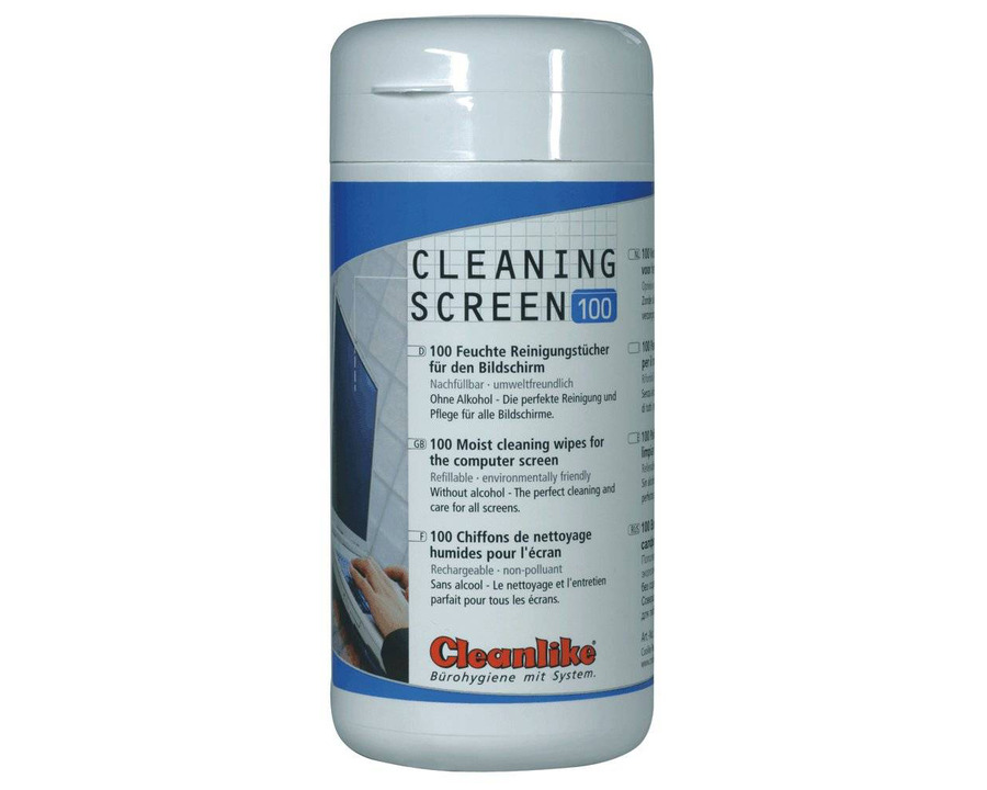 Cleanlike Bildschirm-Reinigungstücher "Cleaning Screen" alkoholfrei 100St.