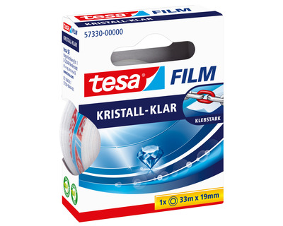 Tesa Klebeband "kristall-klar" transparent 19 mm x 33 m