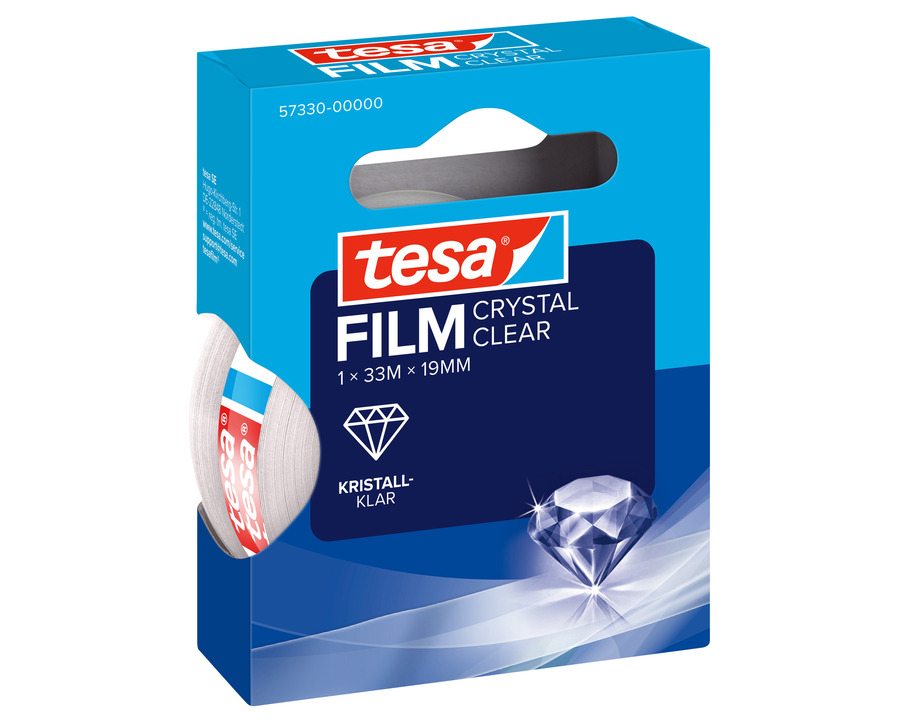 Tesa Klebeband "kristall-klar" transparent 19 mm x 33 m