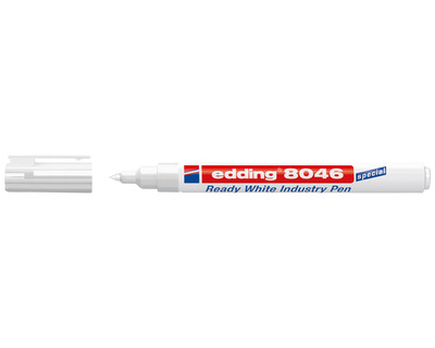 Edding Industriemarker 8046 weiß 1-3 mm Rundspitze