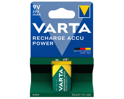 Varta Akku "Recharge Power" E-Block, HR22 9 V 200 mAh