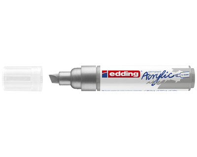 Edding Acrylmarker 5000 silber matt 5-10 mm Keilspitze