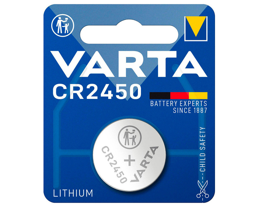 Varta Knopfzelle "Lithium Coin" CR2450 3V 560mAh