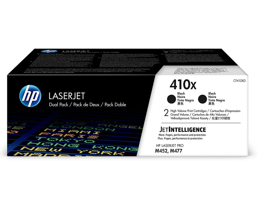 HP Toner 410X, Doppelpack schwarz 6.500 Seiten 2St.