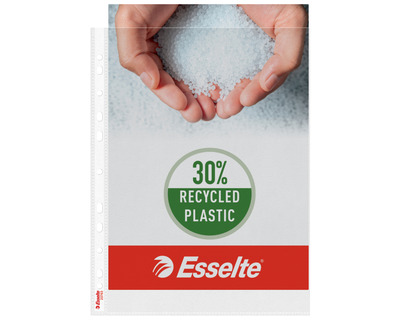 Esselte Prospekthüllen A4 "Premium" transparent genarbt, 90 my 100St.
