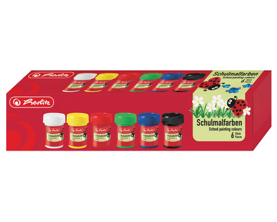 Herlitz Malfarben mehrfarbig 25ml 6St.