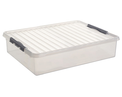 Sunware Aufbewahrungsbox "the q-line" 60 Liter transparent 80 x 18 x 50 cm