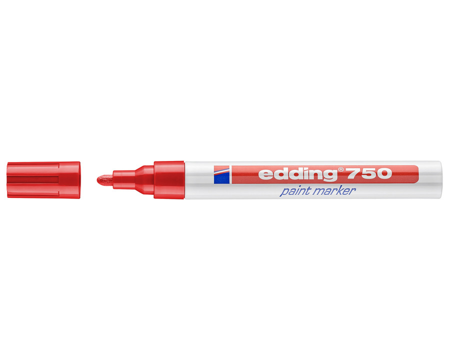 Edding Lackmarker 750 rot 2-4 mm Rundspitze