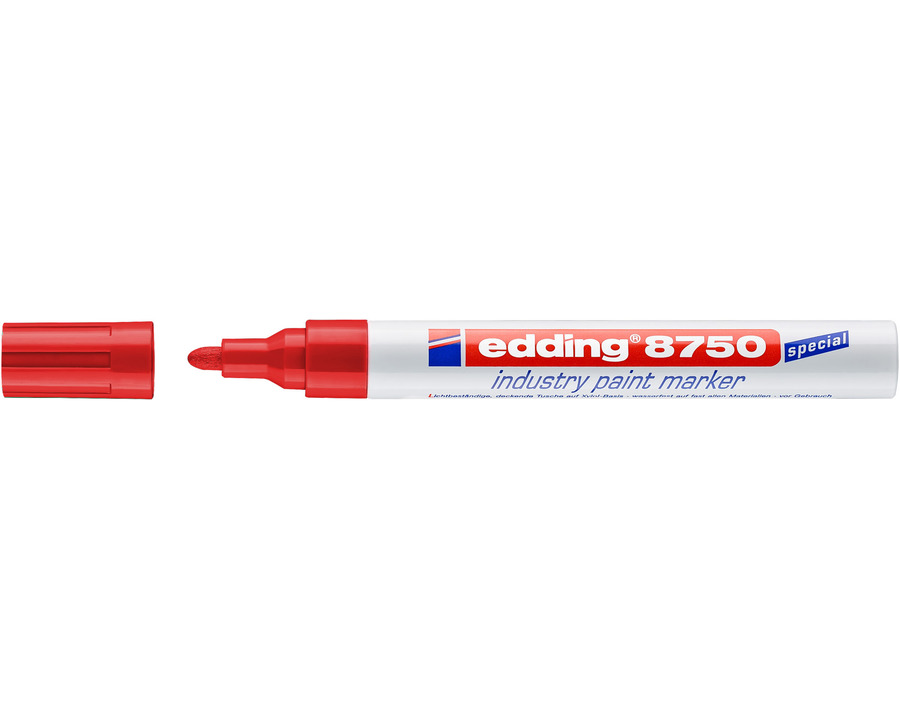 Edding Lackmarker 8750 rot 2-4 mm Rundspitze