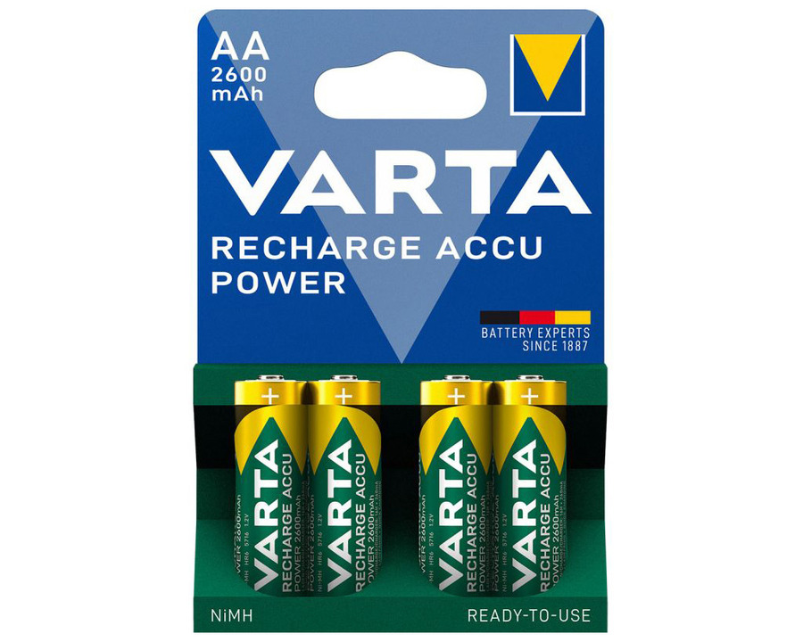 Varta Akku "Recharge Power" AA, Mignon, HR6 1,2V 2.600mAh 4St.
