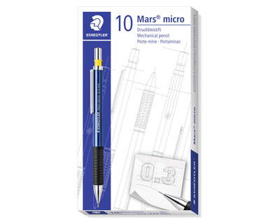 Staedtler Druckbleistift "Mars Micro" blau 0,3 mm 10St.