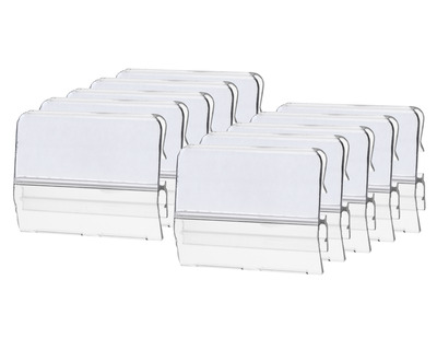 Han Sichtreiter für Stützplatte, verschiebbar transparent 35 x 12 mm 10St.