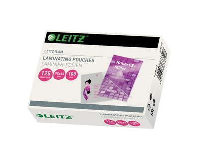Leitz Laminierfolien "iLAM" 95 x 65 mm glänzend 125 my 100St.