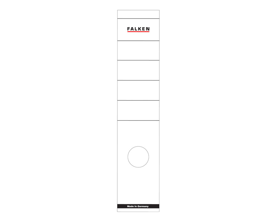 Falken Ordner-Rückenschilder weiß 60 x 290 mm 10Et.