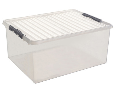 Sunware Aufbewahrungsbox "the q-line" 120 Liter transparent 80 x 38 x 50 cm