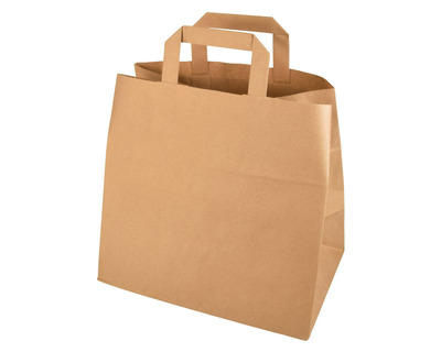 Papstar Papiertragetasche braun 26 x 25 x 17 cm 400St.