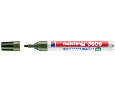 Edding Permanentmarker 3000 olivgrün 1,5-3 mm Rundspitze