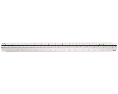 Möbius+Ruppert Dreikantmaßstab weiß 30 cm