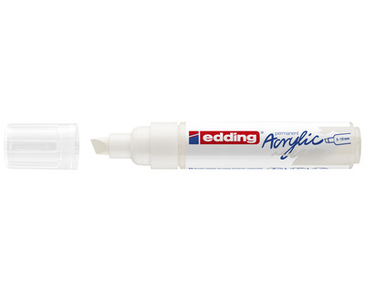 Edding Acrylmarker 5000 verkehrsweiß 5-10 mm Keilspitze