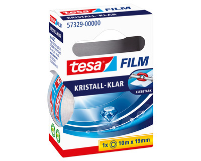 Tesa Klebeband "kristall-klar" transparent 19 mm x 10 m