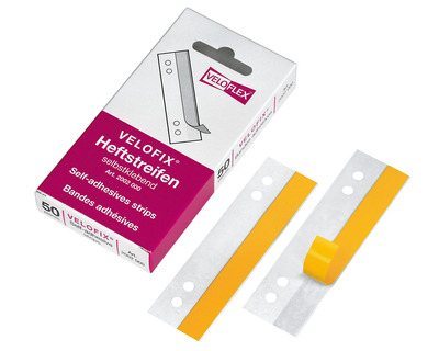 Veloflex Abheftstreifen A5 "Heftfix" transparent 30 x 105 mm 50St.