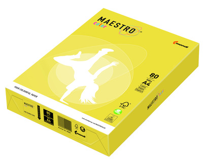 Maestro Kopierkarton A4 "Maestro color" kanariengelb 160g/m² 250Bl.
