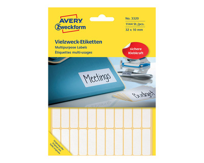 Avery Zweckform Vielzweck-Etiketten weiß 32 x 10 mm 1144Et.