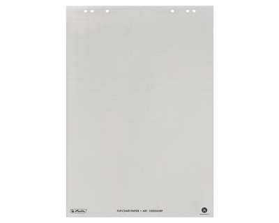 Herlitz Flipchartblock, Recyclingpapier kariert 80g/m² 20Bl.