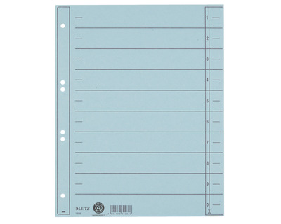 Leitz Trennblätter A4 hellblau 240 x 300 mm 100Bl.
