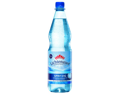 Lichtenauer Mineralwasser "Spritzig" mit Kohlensäure 1,0 Liter 12 St.