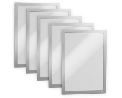Durable Inforahmen A4 "Duraframe" silber selbstklebend 10St.