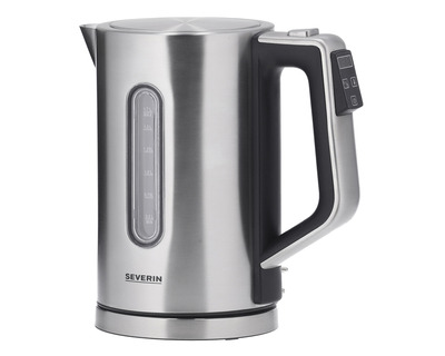 Severin Wasserkocher "WK3418" silber/schwarz 3.000 W