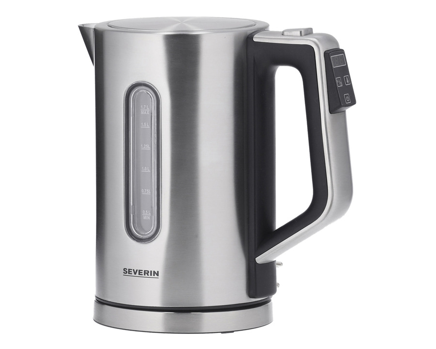 Severin Wasserkocher "WK3418" silber/schwarz 3.000 W