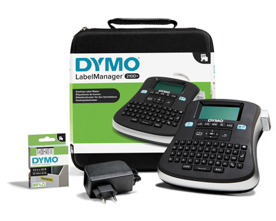 Dymo Beschriftungsgerät "LabelManager 210D+" schwarz inkl. Koffer mit Netzteil