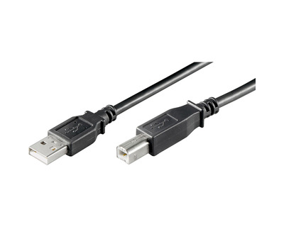 Goobay Verbindungskabel USB 2.0 A/B schwarz 3,0 m