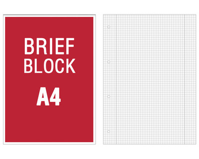 Briefblock A4 kariert (Lineatur 28) 60g/m² 50Bl.